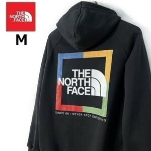 1円～!売切!【正規新品】THE NORTH FACE◆W NOV GRAPHIC HOODIE パーカー US限定 グラフィック 裏起毛 ボックスロゴ(M)黒 181130-30