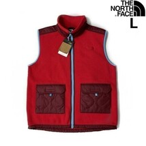 1円～!売切!【正規新品】THE NORTH FACE◆ROYAL ARCH VEST フリース ベスト キルティング US限定 肉厚 アウトドア(L)赤 181024-60_画像3