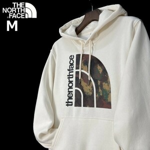 1円～!売切!【正規新品】THE NORTH FACE◆JUMBO HALF DOME HOODIE パーカー US限定 裏起毛 ビッグハーフドーム(M)白 迷彩柄 181130-30