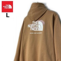 1円～!売切!【正規新品】THE NORTH FACE◆BOX NSE PULLOVER HOODIE パーカー グラフィック 2023最新 US限定 男女兼用 保温(L)茶 181130-30_画像1