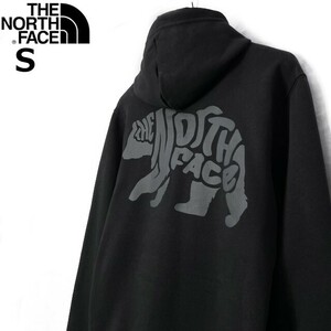 1円～!売切!【正規新品】THE NORTH FACE◆TNF BEAR PULLOVER HOODIE パーカー US限定 2023最新 ベアー グラフィック 裏起毛(S)黒 181130-33