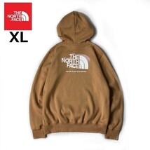 1円～!売切!【正規新品】THE NORTH FACE◆BOX NSE PULLOVER HOODIE パーカー バックプリント 2023最新 US限定 男女兼用(XL)茶 181130-30_画像3