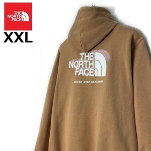 1円～!売切!【正規新品】THE NORTH FACE BOX NSE PULLOVER HOODIE パーカー グラフィック 2023最新 US限定 男女兼用 保温(XXL)茶 181130-30