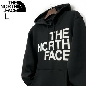 1円～!売切!【正規新品】THE NORTH FACE◆BRAND PROUD HOODIE プルオーバー パーカー ビッグロゴ US限定 裏起毛 男女兼用(L)黒 181130-33