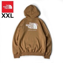 1円～!売切!【正規新品】THE NORTH FACE BOX NSE PULLOVER HOODIE パーカー グラフィック 2023最新 US限定 男女兼用 保温(XXL)茶 181130-30_画像3