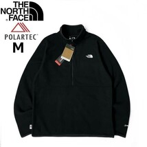 1円～!売切!【正規新品】THE NORTH FACE◆ALPINE POLARTEC 100 1/2-ZIP JACKET フリース ハーフジップ US限定 軽量(M)黒 181024-35_画像3