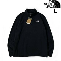 1円～!売切!【正規新品】THE NORTH FACE◆ANCHOR 1/4 ZIP JACKET フリース US限定 軽量 男女兼用 ロゴ刺繍 アウトドア(L)黒 181024-35_画像2