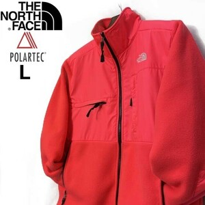 1円～!売切!【正規新品】THE NORTH FACE◆DENALI JACKET フリース デナリ フルジップ US限定 肉厚 ポーラテック(L)赤 ピンク 181024-90