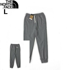 1円～!売切!【正規新品】THE NORTH FACE◆HERITAGE PATCH JOGGERS ジョガーパンツ US限定 ロゴパッチ 裏起毛(L)グレー 190110-25の画像3