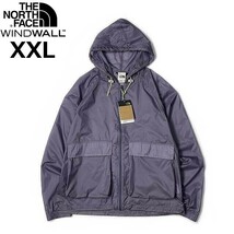 1円～!売切!【正規新品】THE NORTH FACE◆HERITAGE WIND JACKET フルジップ ウィンド パーカー US限定 ナイロン 防風(XXL)紫 ② 180915-5_画像3