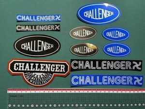 challenger チャレンジャー　耐水耐光　光沢仕上げ　ステッカーセット