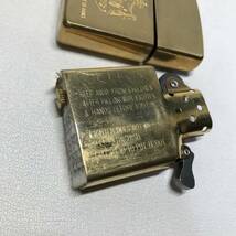 TG4 ZIPPO 真鍮 SOLID BRASS KINGDOM OF HAWAII-COAT OF ARMS ライター 火花確認済_画像8