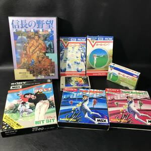 TG6 MSX まとめて7点 ロードランナー1.2 スーパーゴルフ ローラーボール 信長の野望 他