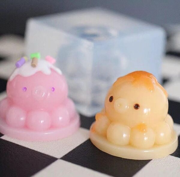 34番 シリコンモールド 立体タコ レジン