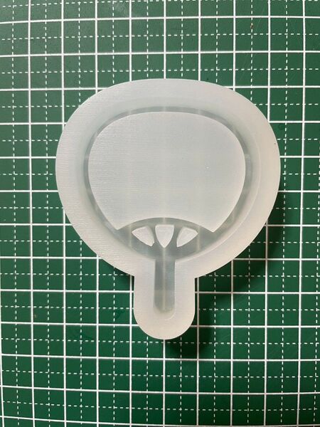 41番 シリコンモールド 団扇 シェカー レジン