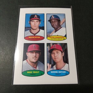 大谷翔平 2023 Topps 74BS-1.2.3.4 切手カード