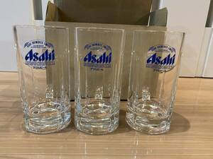 [ new goods unused ] Asahi beer mug 3 piece set 