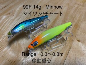 99F 14g Minnow マイワシ/チャート