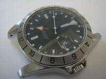 【YT-B37-67】NUI ITALY/ヌイ professional GMT? 3針デイトQZ 黒文字盤 フェイスのみ ジャンク品_画像1