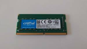 crucial 4GB DDR4-2400（PC4-19200） SODIMM ノートPC