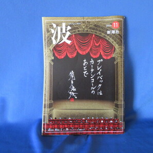 送料無料 波 2023年 11 月号 筒井康隆 阿川佐和子 小川哲 平野啓一郎 山崎ナオコーラ 川本三郎 カズレーザー 橋本直 