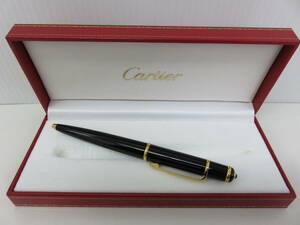 カルティエ　ボールペン　PLAQUE　ORG　ブラック　ツイスト式　専用箱付　Cartier
