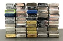 ■① Zippo ジッポ ジッポー ライター 50個 まとめて 大量 ソリッドブラス レプリカ イタリック体 立体 斜線刻印 ヴィンテージ 現状品_画像8