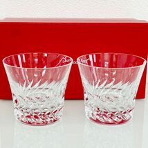 【新品未使用品】Baccarat バカラ クリスタル ペアロックグラス クリスタ 2016 ロックグラス 2016年イヤータンブラー グローリア _画像1