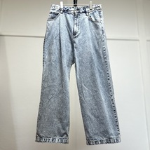 WEGOウィゴー/ワイドタックデニムWIDE DENIM SLACKS/M_画像3