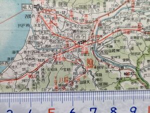 mB32【地図】島根県 昭和12年 [松江市街図 遊郭 市営球場・グラウンド-形状のみ] 大社宮島鉄道 広瀬鉄道 国鉄木次線 大社線 三江線-北線