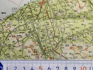 mB37[ map ] Kagawa prefecture Showa era 28 year [ koto flat three . electro- iron many times Tsu line slope . line circle turtle line koto flat line Okawa Kagawa . many times .. tree rice field three . small legume district block . name post office list attaching 