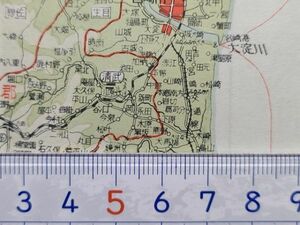 mB45【地図】宮崎県 昭和31年 裏に市街図 [江平西池 宮大学芸-花殿/工-西丸山/農-船塚 競馬場 県営総合運動場-錦本 専売公社 刑務所 大淀高