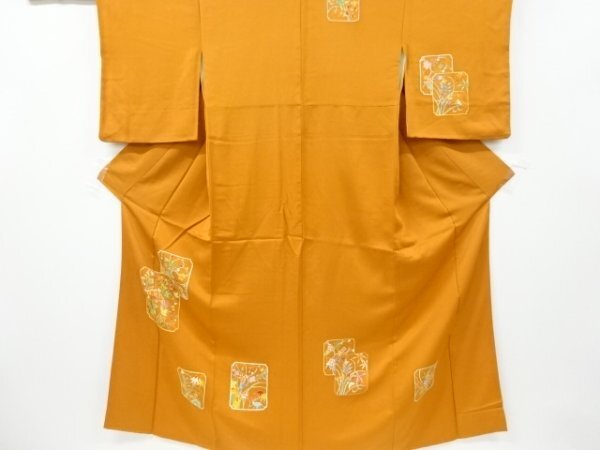 ys6957600; Sou Sou handbemaltes Yuzen-Farbpapier mit Blumenmuster-Stickerei, Besuchskleidung [recycelt] [Abnutzung], Damen-Kimono, Kimono, Besuchskleid, Maßgeschneidert