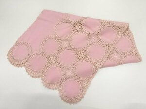 ys6959223; 宗sou リボン刺繍菱に花模様ショール【リサイクル】【着】