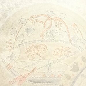 ys6962315; 宗sou 相良刺繍異国人物模様開き名古屋帯（額縁仕立て）【アンティーク】【着】の画像6