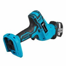 (A) マキタ makita 充電式 互換 レシプロソー 電動のこぎり セーバーソー 木材 コードレス 電動 18V 14.4V バッテリー 対応 替刃4枚付_画像6