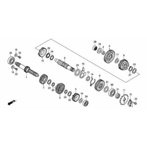 JA45 純正 オイル フィルター 2点 CC110 クロスカブ 110 オイル エレメント Oリング JA44 スーパーカブ JA43 Pro JA42 プロ C125 .mgs/pa9の画像9