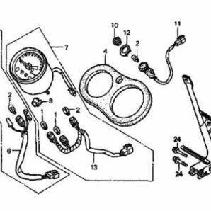 AC10 後期 純正 メーターパネル 送料250円～ NSR50 メーターラバー HC06 NSR80 メーターゴム 流用 NSR .gt4の画像2