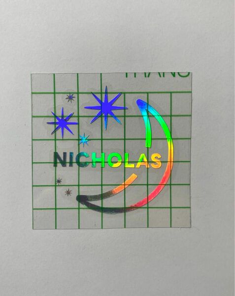 &team ニコラス　NICHOLAS ホログラムステッカー