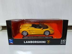 1/43 ミニカー★LAMBORGHINI GALLARDO SPYDER2006 新品未開封