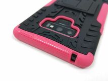 Galaxy Note 9 SC-01L SCV40用 ソフトケース 耐衝撃カバー スタンド タイヤ ピンク_画像4
