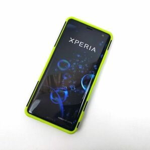 Sony Xperia XZ3 SO-01L SOV39 801SO スタンド カバー 耐衝撃ケース グリーンの画像2
