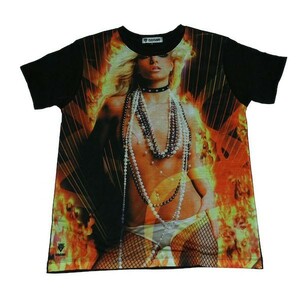 ブリトニースピアーズ アメリカ 人気 Fire ポップ ストリート系 デザインTシャツ おもしろTシャツ メンズ 半袖★M694M