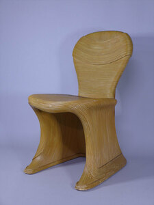 ④ラタン家具『フィリピンデザイナー　Betty Cobonpue　籐椅子1客　１９８０年代ビンテージ』
