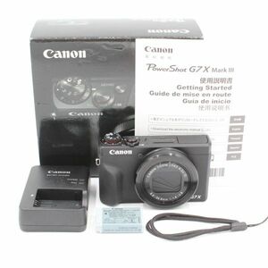 元箱付き。★新品級★ CANON キヤノン PowerShot G7 X Mark III ブラック