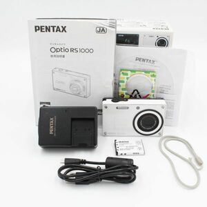 元箱付き。★良品★ PENTAX ペンタックス Optio RS1000 パールホワイト