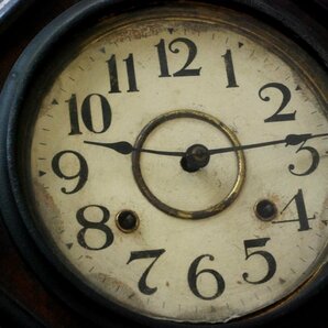 壁掛け時計 柱時計 まとめて 8点 ゼンマイ ジャンク アンティーク 部品 [G651]の画像9