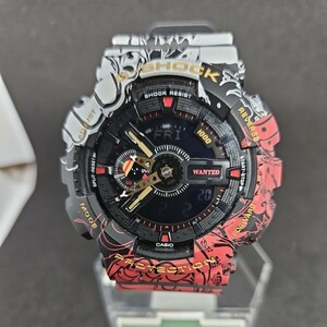 Casio G-Shock Watch Casio G Shock One Piece Collaboration One Piece Collaboration Model GA-110JOP-1A4JR