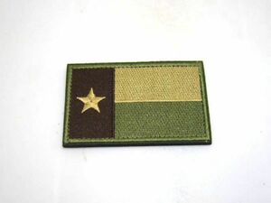 テキサス州旗パッチ ワッペン サバゲー ミリタリー ISAF