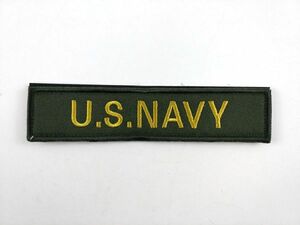 アメリカ海軍 US NAVY パッチ ワッペン サバゲー ミリタリー ベルクロ ダークグリーン DM便発送